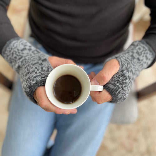 Men's Knitted lambswool mittens