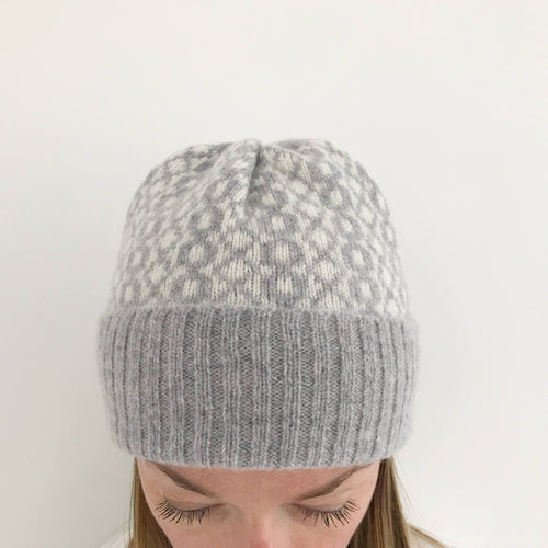 Lambswool beanie hat - Bubbles - Little Knitted Stars